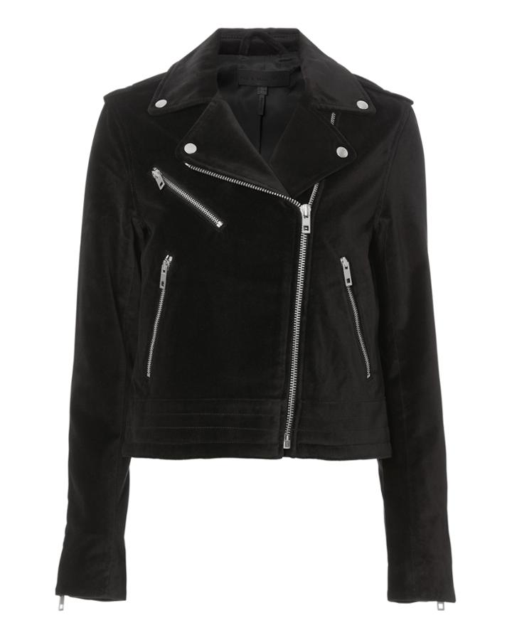 Rag & Bone Mercer Velvet Moto Jacket