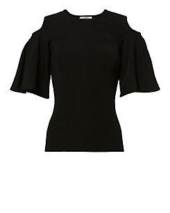 Ganni Evangel Open Shoulder Top