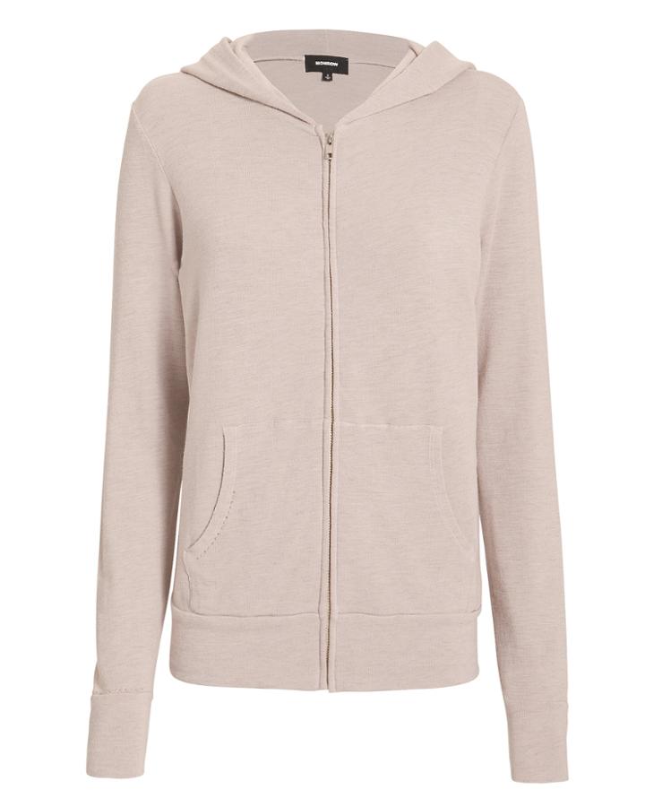 Monrow Supersoft Studded Hoodie Pink P