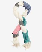 A Peace Treaty Striped Fringe Alpaca Scarf