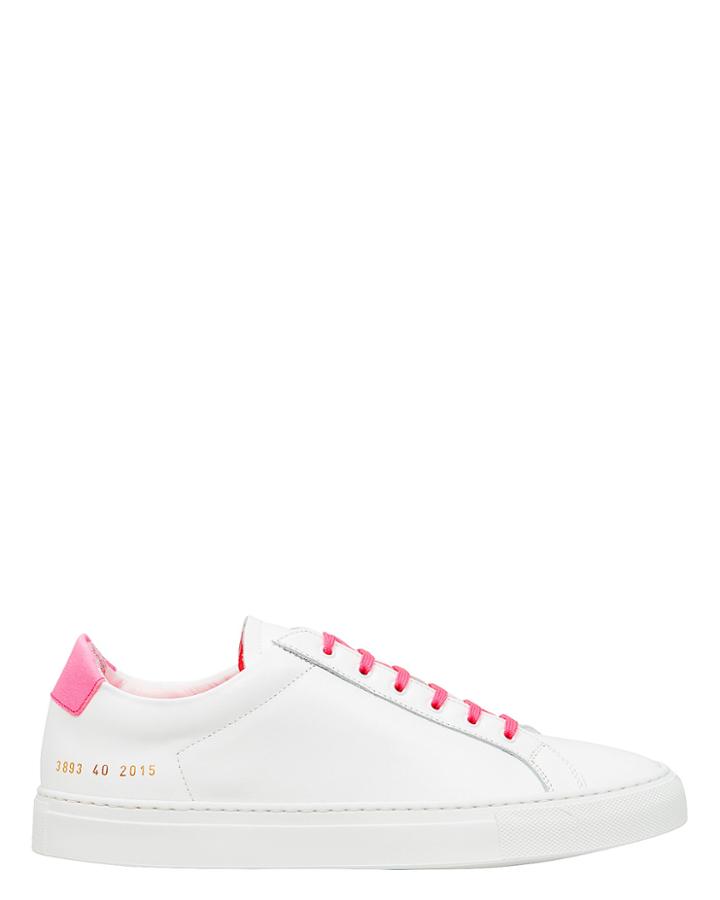 Common Projects Retro Pink Low-top Sneakers White/pink 38