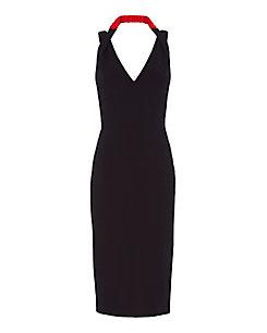 Victoria Beckham Fitted Halter Dress