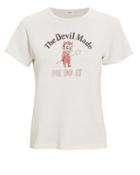 Re/done Devil Made Me Do It T-shirt Ivory S