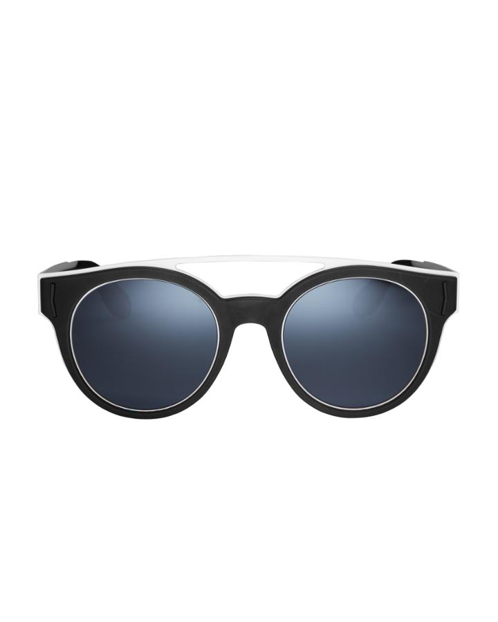 Givenchy Black-and-white Rubber Logo Sunglasses Black/white 1size