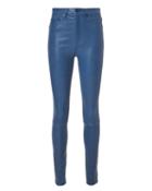 Rag And Bone Rag & Bone Blue Skinny Leather Pants Blue-drk 23