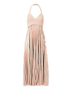 Intermix A.l.c. Zelda Pleated Halter Maxi Dress