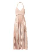 Intermix A.l.c. Zelda Pleated Halter Maxi Dress
