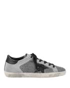 Golden Goose Superstar Lurex Knit Black Star Sneakers