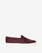 Vince Blair Calfhair Slip On Sneaker: Burgundy