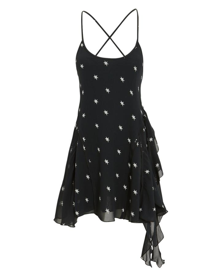Re/done 80s Star Mini Dress Black/white P