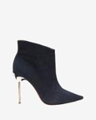 Sophia Webster Exclusive Coco Iris Suede Bootie: Navy