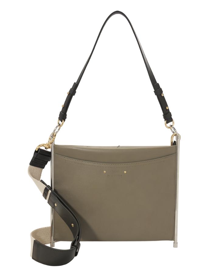 Chloe Chlo Crossbody Leather Pouch Bag Grey 1size