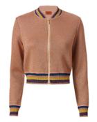 Intermix X Missoni Lurex Striped Knit Bomber Jacket
