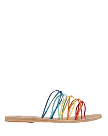 Ancient Greek Sandals Rodopi Rainbow Strap Sandals Rainbow 38