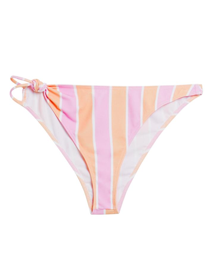 For Love & Lemons Seaside Twist Bikini Bottoms Pink/orange P
