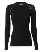 Thierry Mugler Metal Side Detail Ribbed Sweater