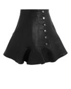 Marissa Webb Ronan Leather Mini Skirt Black 8