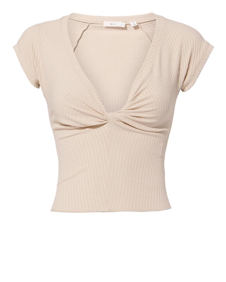 Alc A.l.c. Sabina Twist Front Crop Top Pink M