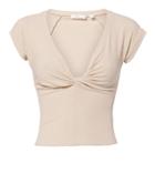 Alc A.l.c. Sabina Twist Front Crop Top Pink M
