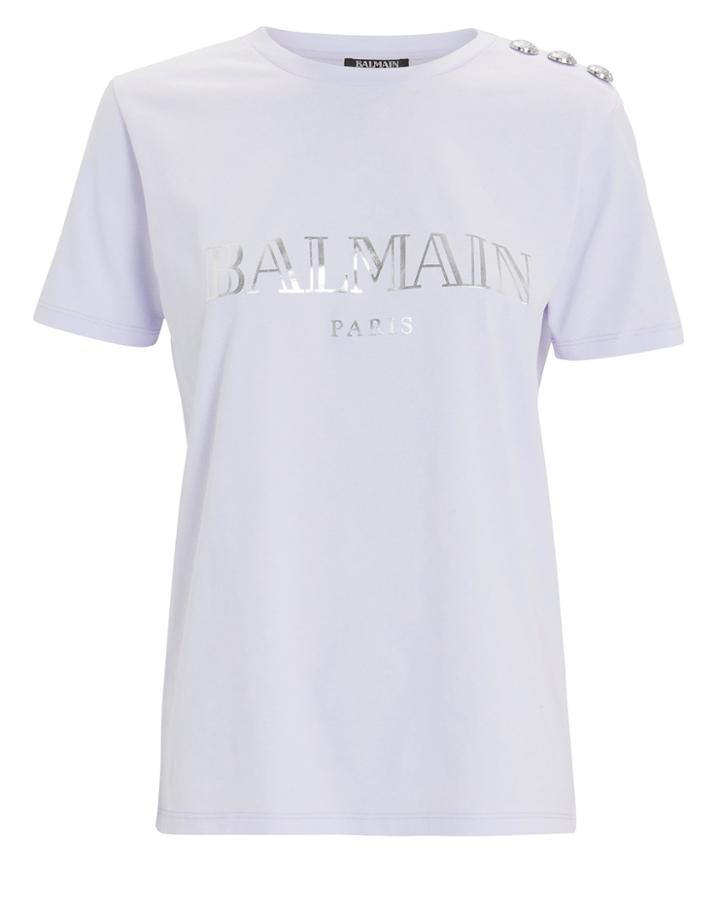 Balmain Logo T-shirt Lilac 34