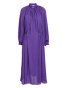 Tibi Purple Drawstring Dress Purple-drk P