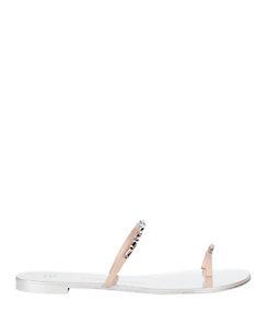 Giuseppe Zanotti Baguete Crystal Toe Ring Flat Sandals