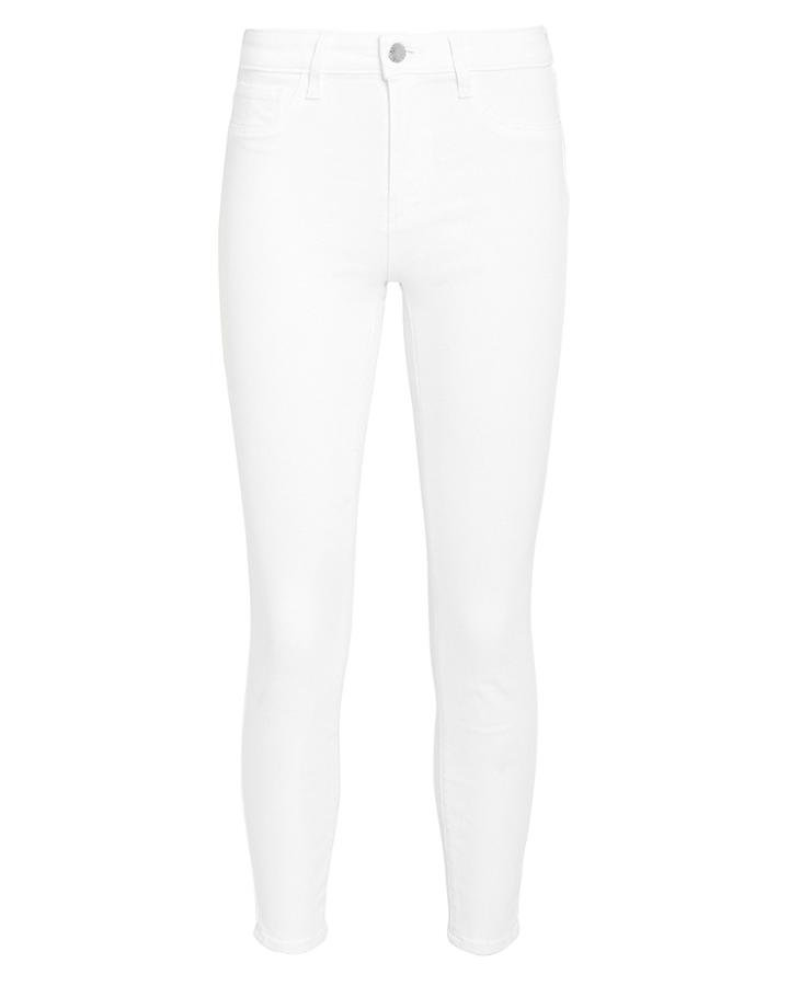 L'agence Margot White High-rise Ankle Skinny Jeans White 30