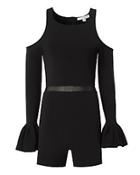 Jonathan Simkhai Cold Shoulder Knit Romper