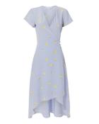 Exclusive For Intermix Intermix Olivia Wrap Dress Blue-med Zero
