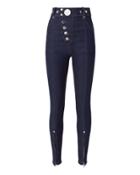 Alexander Wang Snap Detail High Waist Jeans