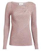 3.1 Phillip Lim Lurex Twisted Pullover Blush L