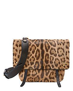 Jerome Dreyfuss Jeremie Leopard Haircalf Shoulder Bag