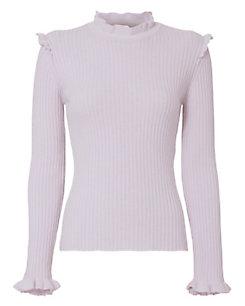 Derek Lam 10 Crosby Ruffled Fitted Sweater