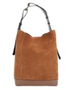 Marni Brown Suede Hobo Bag Brown 1size