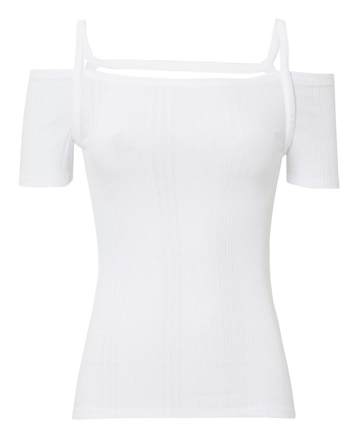 Frame Open Strap White Tee White P