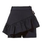 3.1 Phillip Lim Ruffle Apron Shorts Navy 4