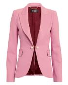 Adam Lippes Double Face Pink Blazer Pink/burgundy 2