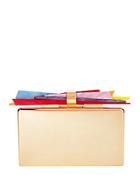 Edie Parker Wolf Chard Rainbow Clutch