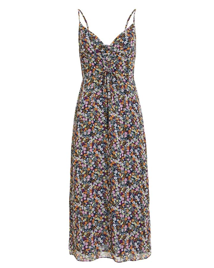 The East Order Harlie Floral Slip Dress Navy/floral P