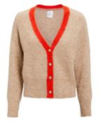 Anine Bing Mason Cardigan Beige/red P