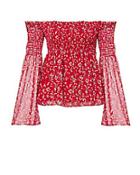 Exclusive For Intermix Kira Smocked Off Shoulder Top