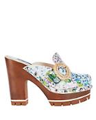 Dolce & Gabanna Dolce &amp; Gabanna Hydrangea Print Clogs