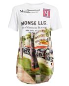Monse Torn Scenic T-shirt White/black/green P