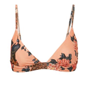 Patbo Peacock Triangle Bikini Top Multi P
