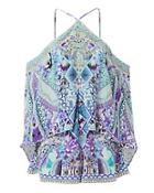 Camilla The Blue Market Cold Shoulder Romper