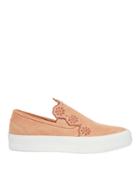 See By Chloe See By Chlo Floral Suede Slip-on Sneakers Blush 37