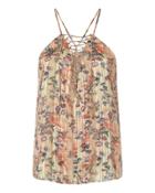 Haute Hippie Lace-up Printed Cami