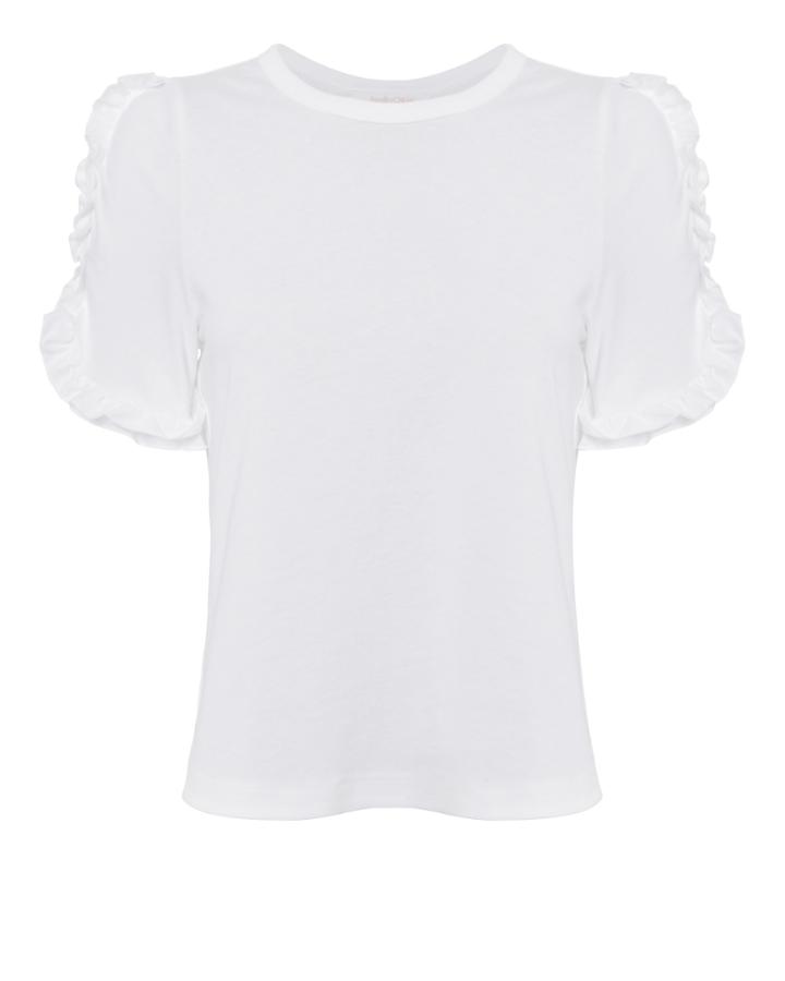 See By Chloe See By Chlo Frilled Sleeve Top White P