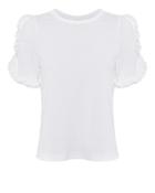See By Chloe See By Chlo Frilled Sleeve Top White P