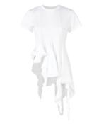 Marques Almeida Marques' Almeida Distressed Hem Cotton T-shirt White P